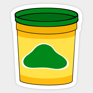 Play-Dough container clip art Sticker